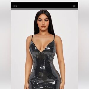 Sequin mini dress
